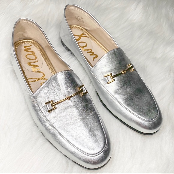 Sam Edelman Shoes - SOLD-Sam Edelman Metallic Leather Slip On Loafer